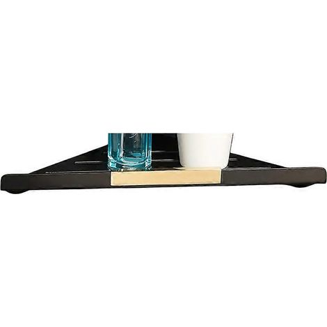 Étagère d'angle murale triangulaire pour salle de bain, rangement pour articles de toilette et cosmétiques B (1/5)