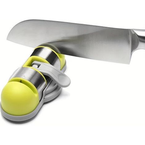 Affûteur de couteaux portable à ventouse antidérapante - Multifonctionnel pour cuisine, plein air et camping (1/5)