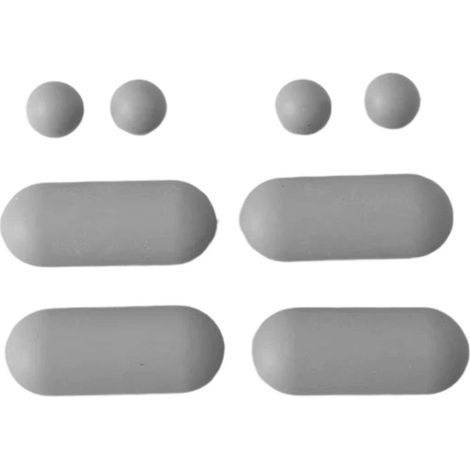 WC-Sitzpolster – Stoßdämpfende Pads für den WC-Deckel – Aus ABS und TPE – Universalgrößen – 8er-Pack (1/5)