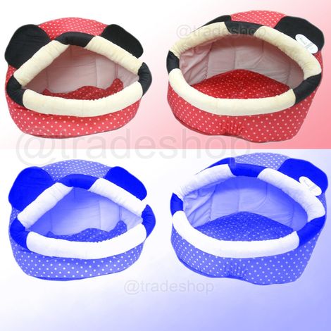 Trade Shop - CUCCIA IGLOO COLOR BLUE ODER ROSSO FÜR CANI UND ANIMALEN ÖFFENTLICHE CALDA -
