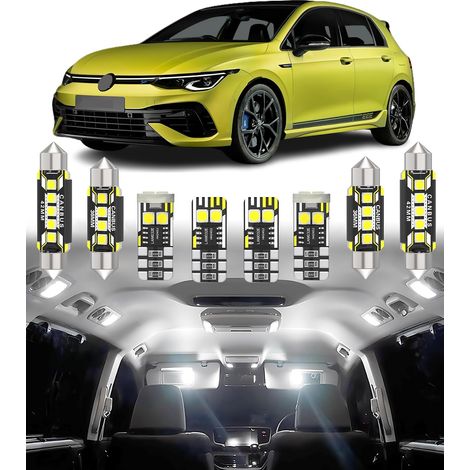 Kit d'éclairage LED intérieur pour voiture - Remplacement pour GOLF GTI 6 7 MK6 MK7 2008-2018, éclairage intérieur blanc 6000K, 11 pièces (1/5)