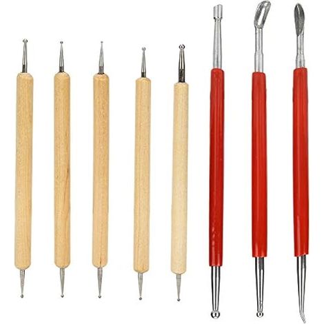 Artisanat du cuir sculpture outil de modélisation cuillère de gaufrage sculpture stylet outil artisanat cuillère de modélisation pour l'artisanat du cuir Artsupplies (1/5)