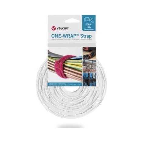Velcro Strap ONE-WRAP blanc 230 mm 100 pièces