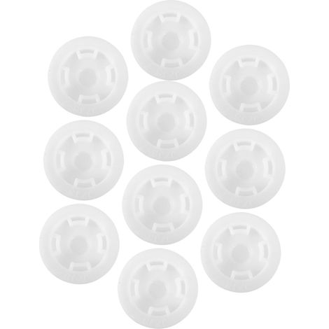 Curtain Hooks 24 Pieces Black Plastic 5cm Diameter Corrosion