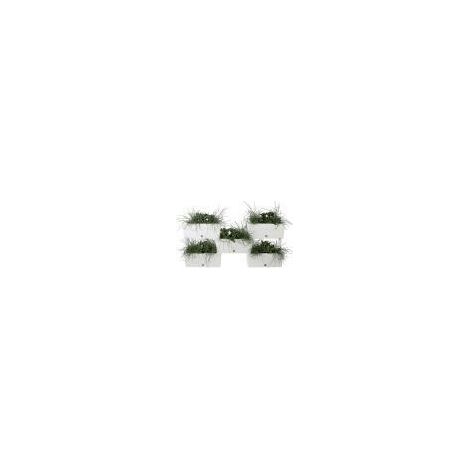 Brick Kit Jardineras Modulares Kit 5 Pzas - Bama Color Crema