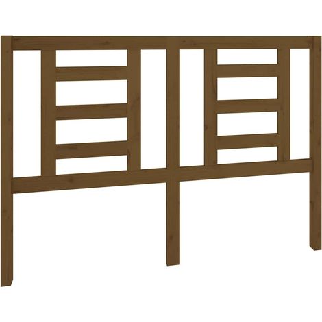 Maison Exclusive - Kopfteil Honigbraun 141x4x100 cm Massivholz Ki (1/5)
