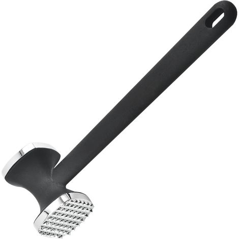 Sollbry Attendrisseur de Viande, Marteau à Viande, Marteau à Steak, Marteau à Double Face pour Attendrir la Viande, Marteau à attendrir avec Manche Antidérapant pour Steak, Poulet, Argenté, Côtelettes