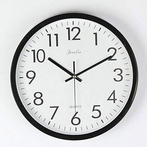 YANGBAGA Horloge Murale Moderne Design intemporel avec cadran Ultra-transparent circulaire Super Silencieuse Horloge Salon25cm/10 (1/4)