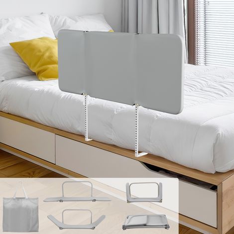 Wolketon Bettgitter klappbar 120 cm, Kinder-Rausfallschutz, 4 Winkel, mit 2 Gurten & Aufbewahrungstasche (1/5)