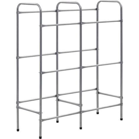 vidaXL Estantería almacenaje para 6 cajas acero plateado 96x33x116 cm (1/2)