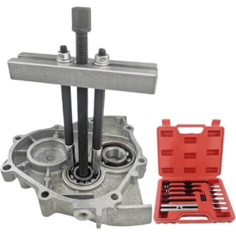 Kit d'extracteur de roulement d'insert Acier noirci Pour roulements ISO 6004-6010, 6201-6206, 6300-6302 2 extensions et 6 adaptateurs (1/5)