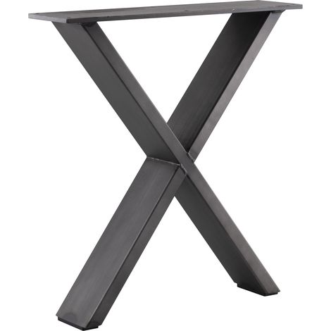 SIMAUSROM Bankkufe X-Form Breite 380 mm Schwarzstahl schutzlackiert