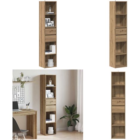 vidaXL Bücherregal Artisan-Eiche 36x30x171 cm Holzwerkstoff (1/5)