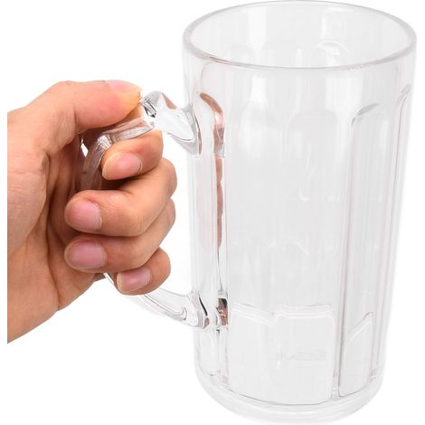 Mug à Bière 500ML Grande Capacité Léger Portable avec Poignée Confortable Écologique
