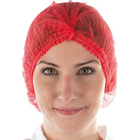 HYGONORM BONNET STANDARD ''LIGHT'' PP ROUGE AVEC BANDE ÉLASTIQUE FRANZ MENSCH 12105