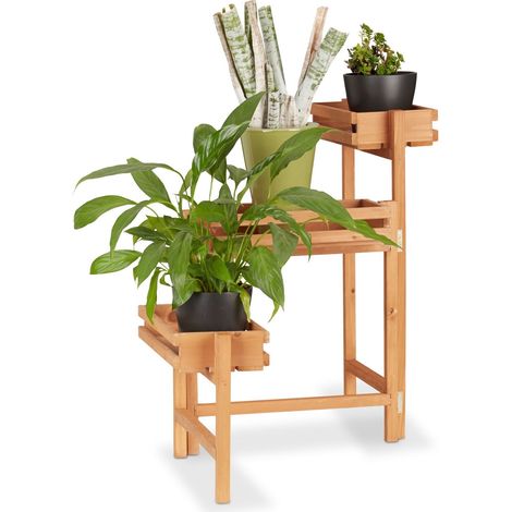 Estante de escalera ajustable para flores