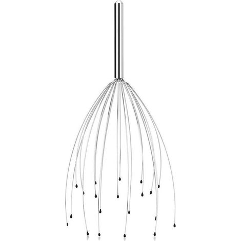 Massage de la tête et du cuir chevelu avec un appareil de massage à 20 bras, massage relaxant du cuir chevelu, stimulation capillaire, soulagement du stress-AquaForge