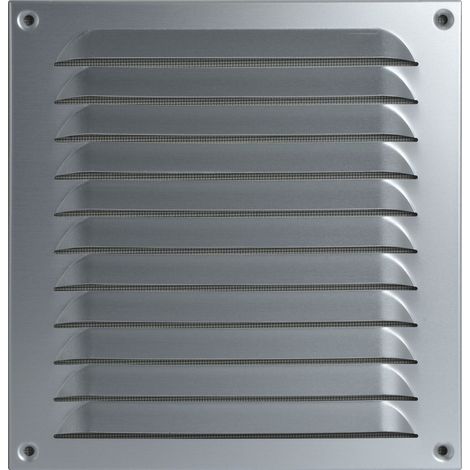 Rejilla de ventilación Upmann rectangular aluminio protección insectos (1/2)