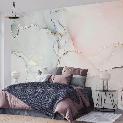 Papier peint panoramique - Effet marbré - 130 cm x 87 cm (1/4)