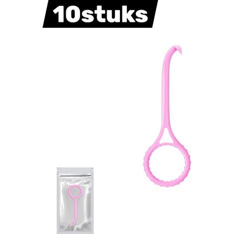 Lot de 10 outils roses pour retirer les aligneurs dentaires portables adaptés aux aligneurs transparents et appareils de nuit emballage individuel hygiénique pratique pour une utilisation quotidienne (1/4)