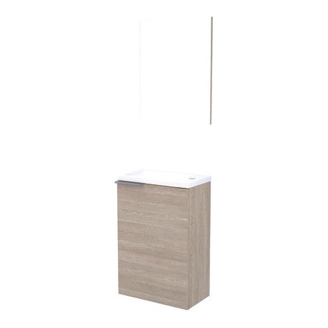ONDEE ZEN - Lave-mains HALE - 40cm - Bois - Mélaminé - Livré en kit (1/10)