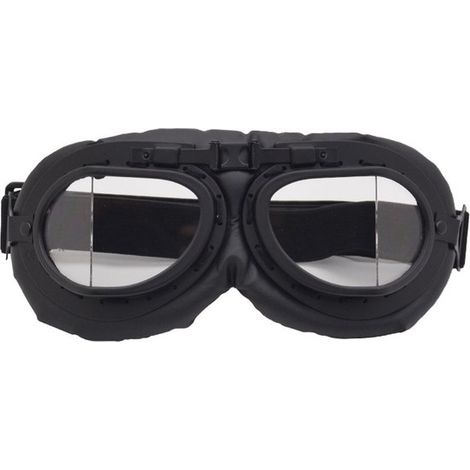 Occhiali da moto - Occhiali da aviatore Harley vintage - Occhiali da fuoristrada - Unisex - Antivento e antisabbia