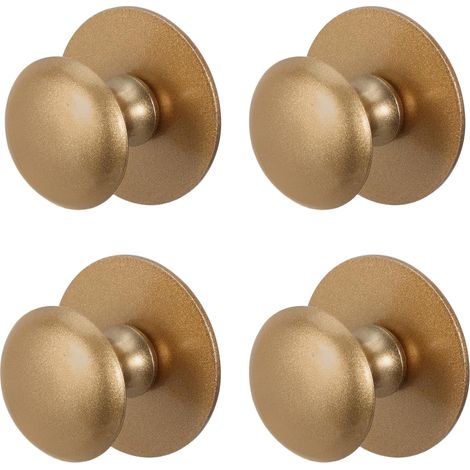 Boutons adhésifs en acier inoxydable doré pour tiroirs et placards, lot de 4, poignées portes (1/5)