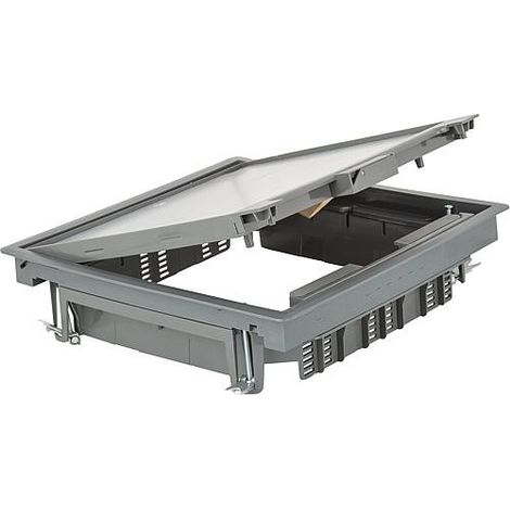 Couvercle battant carré BG gris, 267x267 mm