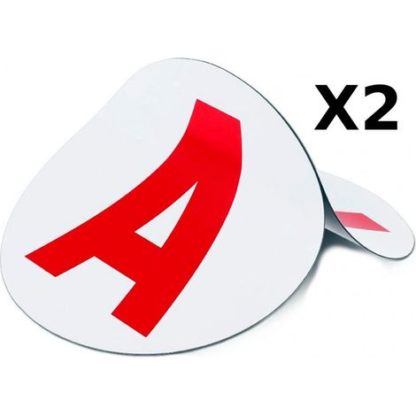 Lot de 2 Disque '' A '' jeune conducteur magnétique