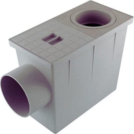 Outile – Regard de branchement pour eaux pluviales Ø 80/100 mm – Polypropylène renforcé – Résistant aux chocs et produits chimiques – Dimensions 215x310x135 mm (1/5)