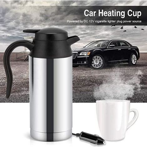 Bouilloire De Voyage - 750 Ml - Alimentation 12 V - Acier Inoxydable 304 Et Plastique Alimentaire - Fonction Maintien Au Chaud - 1 Pièce (1/3)