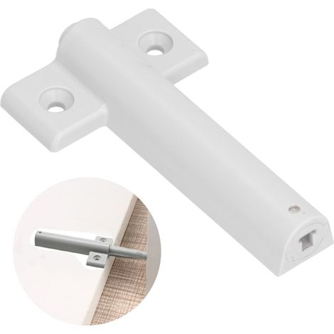 Cierrapuertas magnético ajustable con amortiguador, ABS, 30–50 N, para cocina/armario/cajonera, fácil instalación, montaje en superficie, rebote automático, vida útil  50.000 ciclos, 32 g, accesorios  (1/5)