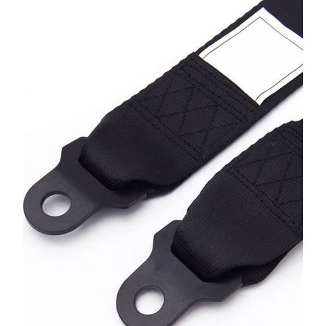 2 pièces ceinture de sécurité 2 points confortable noir siège réglable sangle de sécurité universelle pour voiturette de Golf Auto (1/4)