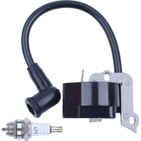 Bobine d'allumage Bougie adaptée pour STIHL FS55 FS55C FS46 FC55 FS38 FS45 FS55 HL45 HS45 KM55 Débroussailleuse Coupe-bordure Remplacer 4140 400 1308 (1/5)