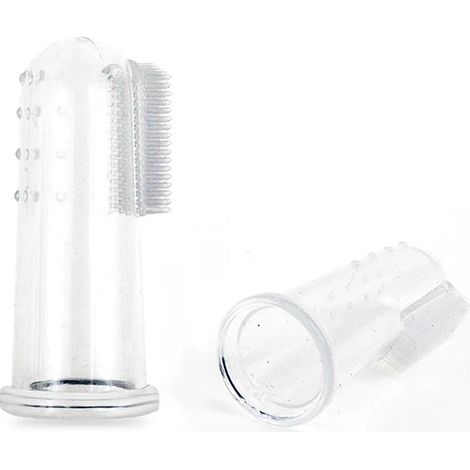 Brosse à dents pour animaux de compagnie ultra douce, brosse pour chien en peluche, outil anti-tartre et mauvaise haleine pour chiens et chats, accessoires de nettoyage pour animaux. (1/3)