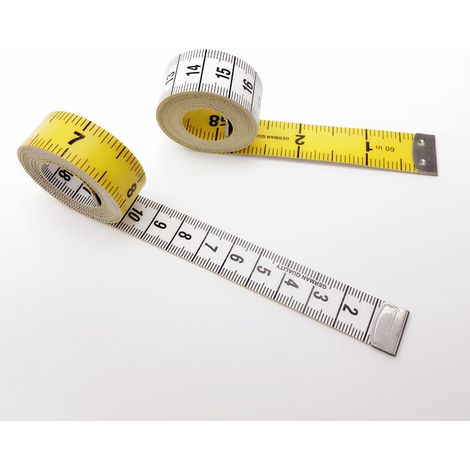 Mètre ruban 150 cm Souple et flexible à petit prix Adapté aux tissus, mesure le corps, le tour de poitrine, le tour de taille