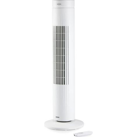 Säulenventilator leise, mit Timer & Fernbedienung, 3 Stufen, 35 W, Höhe 76cm