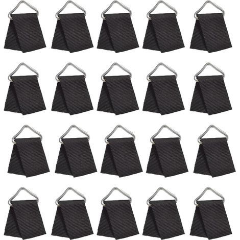 Vakuum-Lot de 20 boucles triangulaires de rechange pour trampoline, anneaux en V renforcés pour réparation de trampoline (1/5)