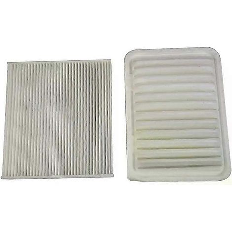 2-teiliges Set Auto-Klimaanlagenfilter, Motorraumluftfilter-Set, passend für Toyota Corolla (2009), Teilenummern 17801 21050-JXLGV (1/5)
