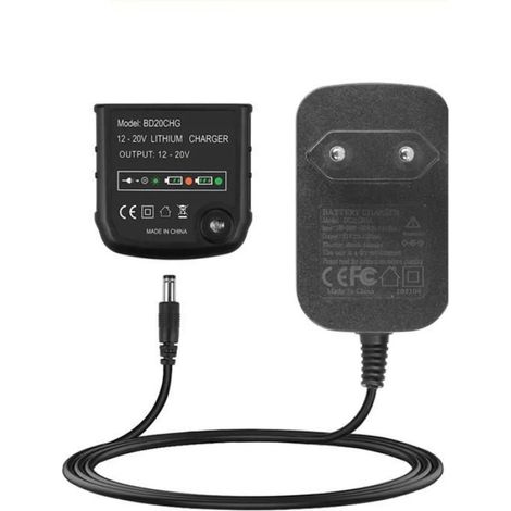 Chargeur 12 V 14,4 V 20 V pour batteries lithium Black & Decker LBXR20 LBX20 LBX4020 BL1514 LBXR16 (1/4)