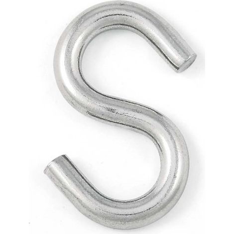 Gancio a S Ø 6,0 mm. in acciaio zincato - 4 pz. (1/2)