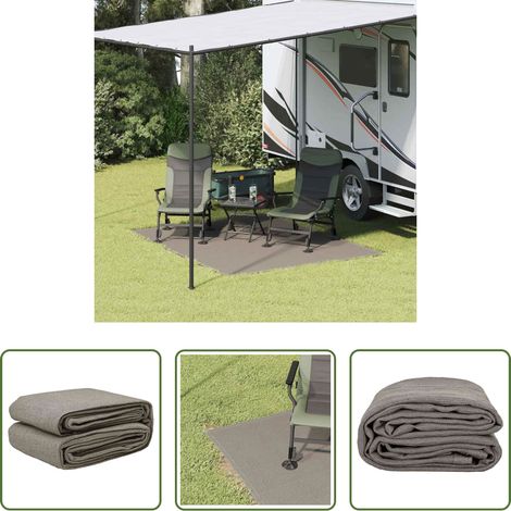 Camping - Tapis de tente Gris clair 200 x 250 cm Polyéthylène (1/5)