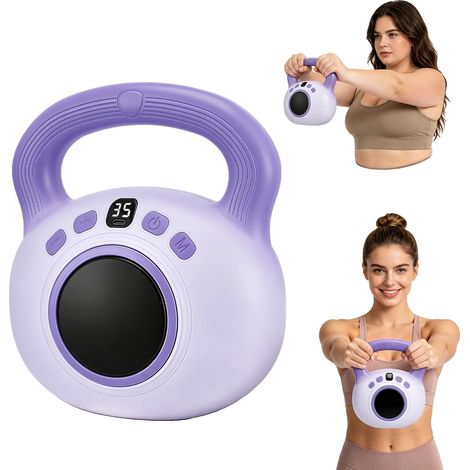 Pesa rusa vibratoria, peso de 1,36 kg (3 lb), acero galvanizado, 25,4 x 20,3 x 20,3 cm (10 x 8 x 8 pulgadas), diseñada para entrenamiento de fuerza, trabaja brazos y parte superior del cuerpo. (1/5)