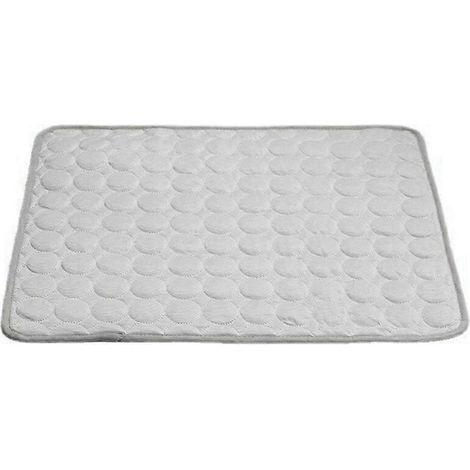 Chat d'été rafraîchissant pour chats petits/moyens/grands - Gris taille L, fournitures de refroidissement douces pour animaux.