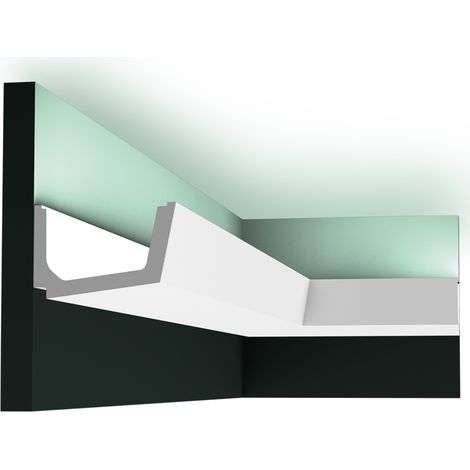 Perfil de iluminación indirecta - Orac Decor - L200xP11xH7.1cm - C357
