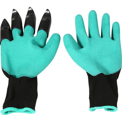 paire de gants de jardinage pour hommes/femmes, pour creuser, planter et désherber, gants de jardinage à griffes (1/5)