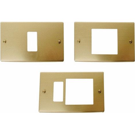 COPRINTERRUTTORE MAGIC "FEB LASER" 2 POSTI ALLUMINIO CHAMPAGNE