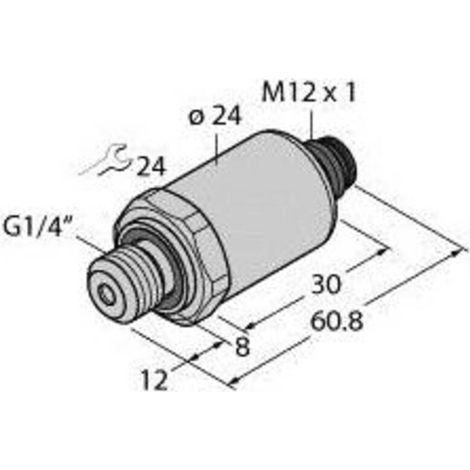 [NEUWERTIG] B-Ware Turck Drucktransmitter Drucksensor PT40R-2004-U1-H1144 Spannungsausgang M12x1 (1/2)