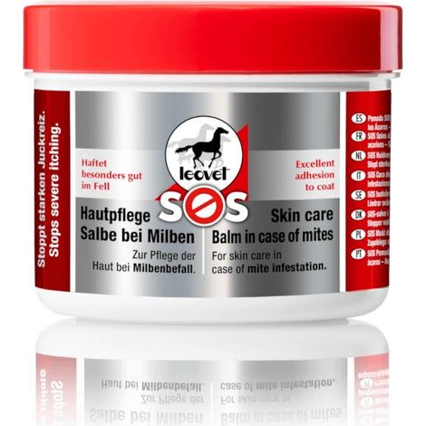 Pommade Leovet SOS pour les soins de la peau en cas d'infestation par les acariens, 150 ml, soins pour chevaux (1/2)
