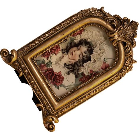 Cadre Photo Cadre Ancien Décoratif en Résine Vintage de Style Européen Plusieurs styles pour Affichage Bureau Suspendre Murale, pour Salle à Manger ou Maison Plusieurs styles (1/5)